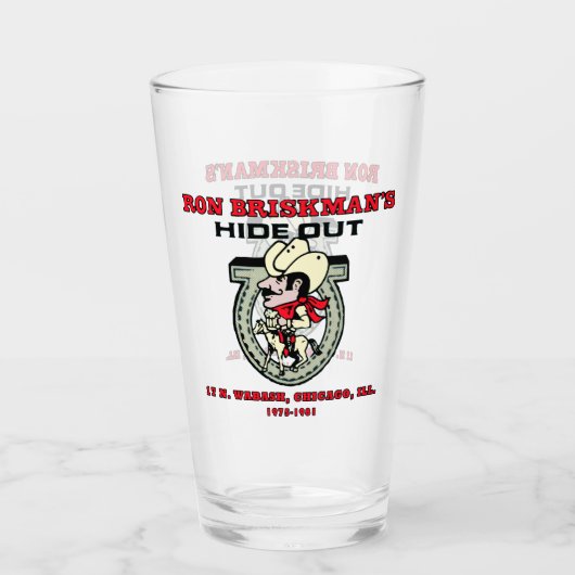 Ron Briskmans Hideout Glas (Vorderseite)