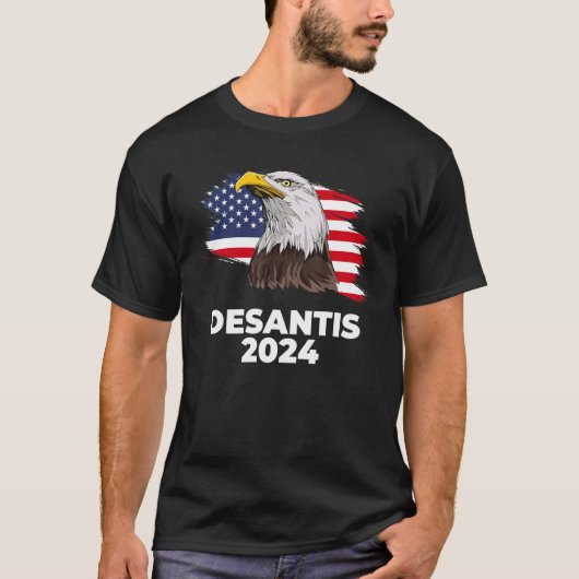 Ron DeSantis 2024 Bald Eagle DeSantis 2024 Republi T-Shirt (Vorderseite)