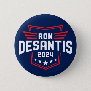 Ron Desantis 2024 für die Präsidentschaftswahl Button