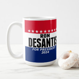 Ron Desantis 2024 Klassisches blaues Rot für Präsi Kaffeetasse
