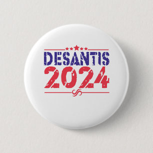 Ron DeSantis 2024 Präsident Wahl Vintage Geschenk Button