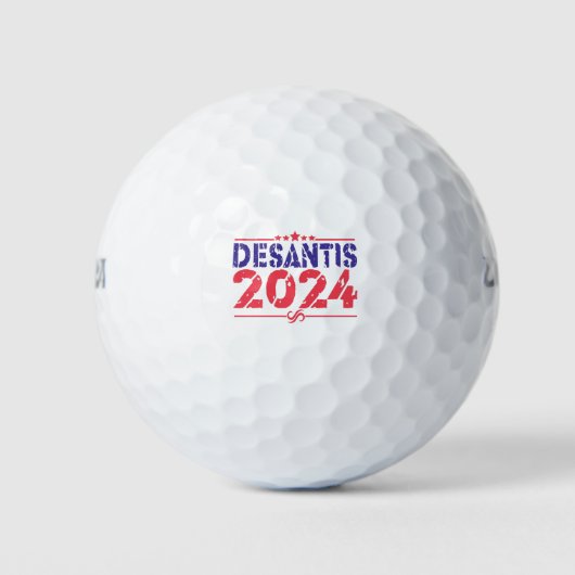 Ron DeSantis 2024 Präsident Wahlen Vintages Gesche Golfball (Vorderseite)