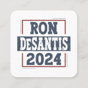 Ron DeSantis 2024  Quadratische Visitenkarte