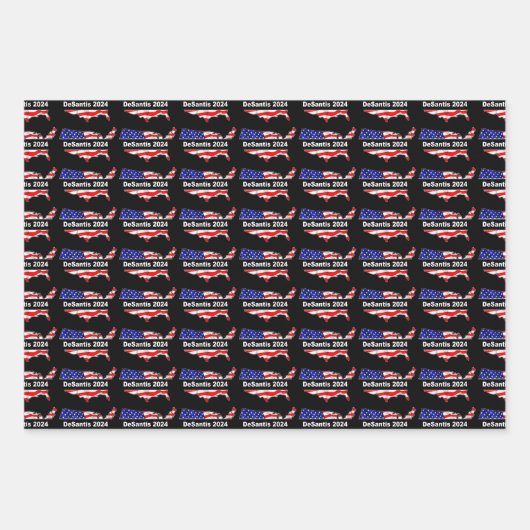 Ron DeSantis 2024 USA Geschenkpapier Set (Vorderseite 3)
