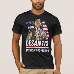 Ron Desantis: Amerikas Gouverneur Patriotic Florid T-Shirt