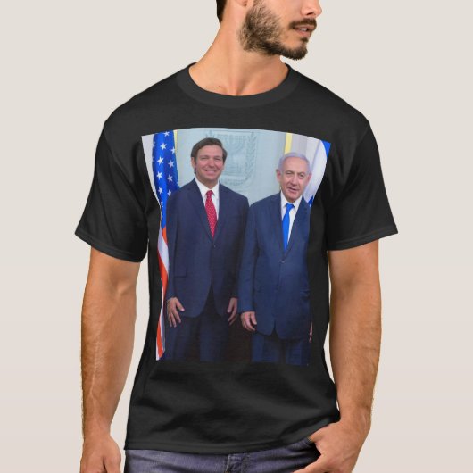 Ron DeSantis And Benjamin Netanyahu T-Shirt (Vorderseite)