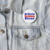 Ron DeSantis bester Gouverneur je roter blauer Tex Button (Beispiel)