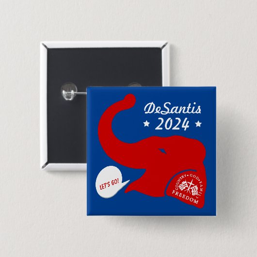 Ron DeSantis für den Präsidenten 2024 Button (Vorne & Hinten)