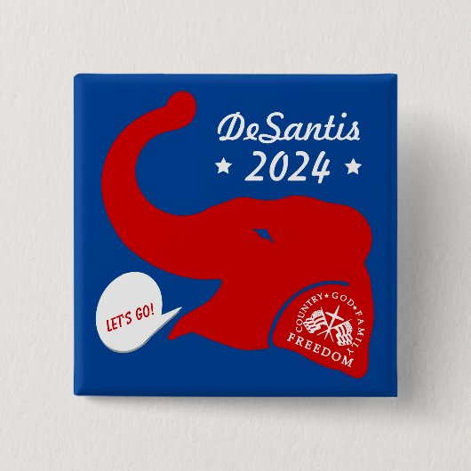 Ron DeSantis für den Präsidenten 2024 Button (Vorderseite)