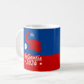 Ron DeSantis für den Präsidenten 2024 Kaffeetasse (Vorderseite Links)