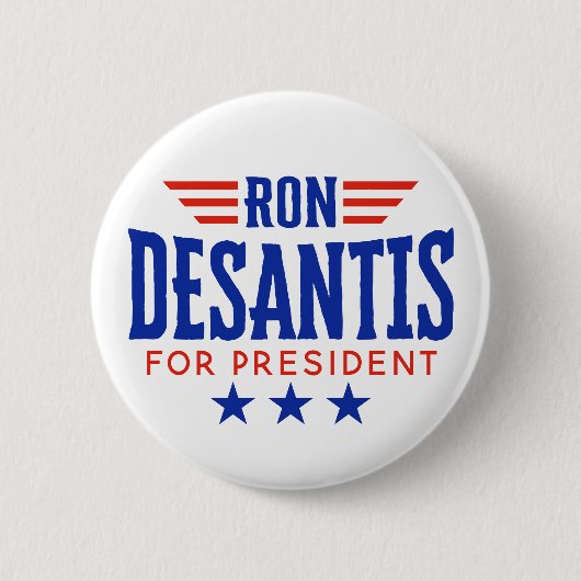 Ron DeSantis für den Präsidenten - Kampagne Button (Vorderseite)