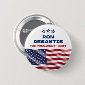 Ron Desantis für Präsident 2024 Button (Vorne & Hinten)
