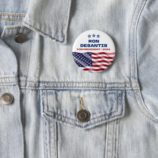 Ron Desantis für Präsident 2024 Button (Beispiel)