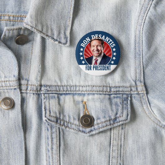 Ron DeSantis für Präsident 2024 - Foto für die Kam Button (Beispiel)