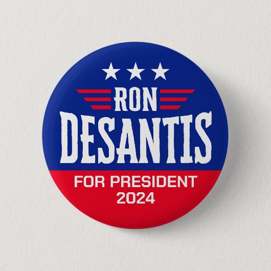 Ron DeSantis für Präsident 2024 - Kampagne Button (Vorderseite)
