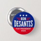 Ron DeSantis für Präsident 2024 - Kampagne Button (Vorne & Hinten)