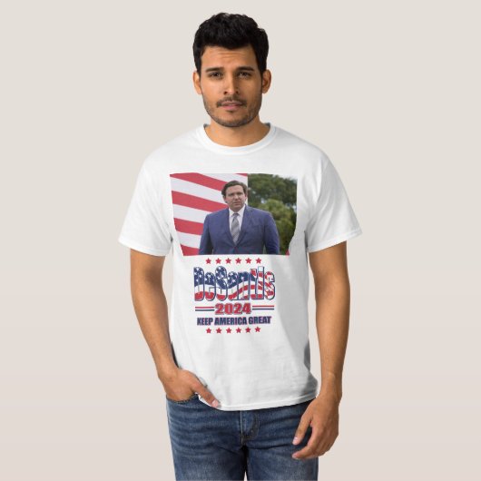 Ron deSantis für Präsident 2024 T-Shirt (Vorne ganz)