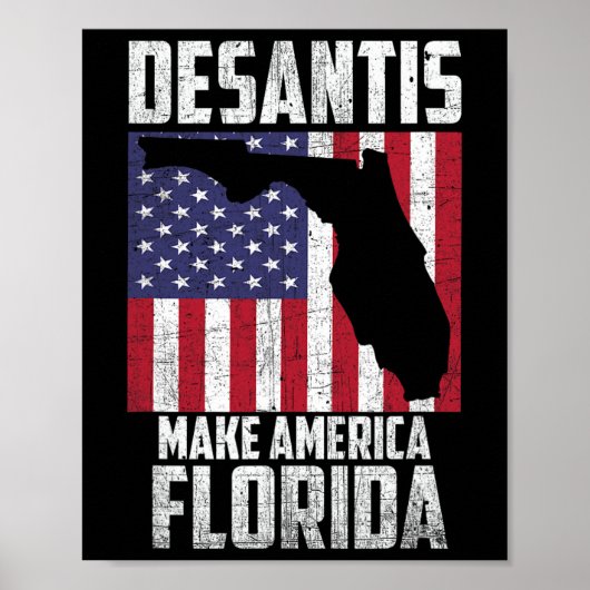 Ron Desantis Mach Amerika Florida Wieder Republika Poster (Vorne)