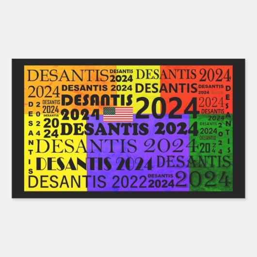 Ron DeSantis Rechteckiger Aufkleber (Vorderseite)