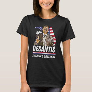 Ron Desantis US-Gouverneur, Fahne Florida T-Shirt