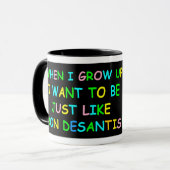 Ron Desantis, wenn ich groß bin! Tasse (Vorderseite Links)