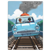 Ron & HARRY POTTER™ in Flying Car to HOGWARTS™ Klemmbrett (Rückseite)