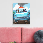 Ron & HARRY POTTER™ in Flying Car to HOGWARTS™ Leinwanddruck (Insitu (Wohnzimmer))