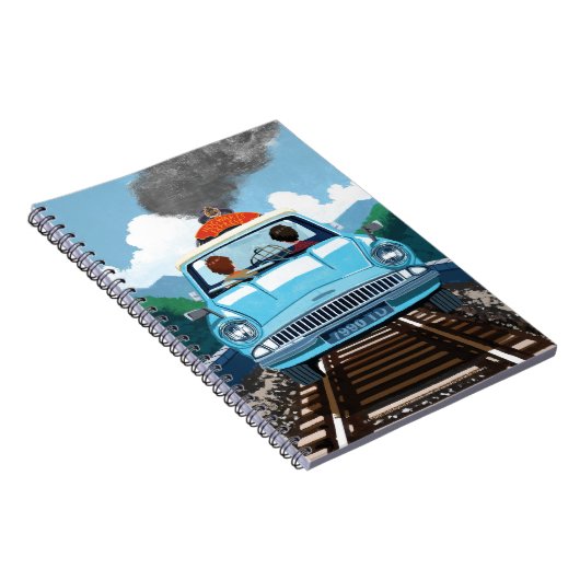 Ron & HARRY POTTER™ in Flying Car to HOGWARTS™ Notizblock (Rechte Seite)