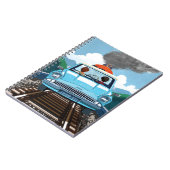 Ron & HARRY POTTER™ in Flying Car to HOGWARTS™ Notizblock (Linke Seite)