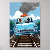 Ron & HARRY POTTER™ in Flying Car to HOGWARTS™ Poster (Vorne)