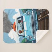 Ron & HARRY POTTER™ in Flying Car to HOGWARTS™ Sherpadecke (Vorderseite (Horizontal))