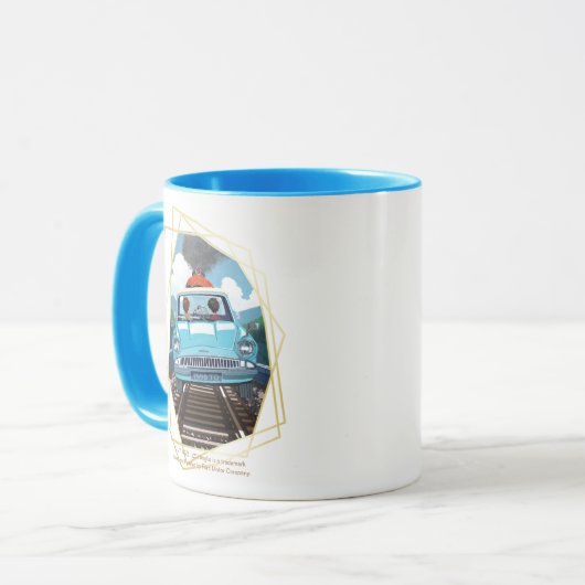 Ron & HARRY POTTER™ in Flying Car to HOGWARTS™ Tasse (Vorderseite Links)