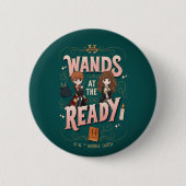Ron & Hermione Wands auf der Fertigstellung Button (Vorderseite)