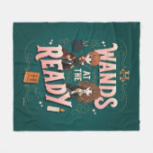 Ron & Hermione Wands auf der Fertigstellung Fleecedecke (Vorderseite (Horizontal))