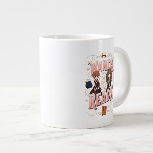 Ron & Hermione Wands auf der Fertigstellung Jumbo-Tasse (Vorderseite Rechts)