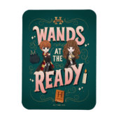 Ron & Hermione Wands auf der Fertigstellung Magnet (Vertikal)
