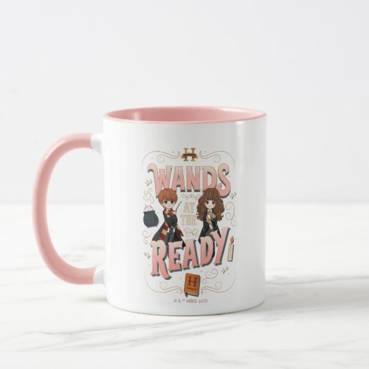 Ron & Hermione Wands auf der Fertigstellung Tasse (Links)
