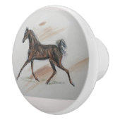 Ron Hevener Arabian Pferd Keramikknauf (Rechts)