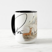 Ron Hevener "Contessa and foal" Signature Tasse (Vorderseite Links)