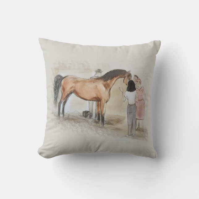 Ron Hevener "Fate of the Stallion" Kissen (Vorderseite)