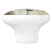 Ron Hevener Greyhound Hunde Keramikknauf (Seitenansicht)