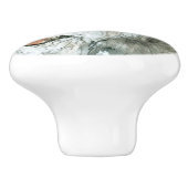 Ron Hevener Schnauzer Dog Keramikknauf (Seitenansicht)