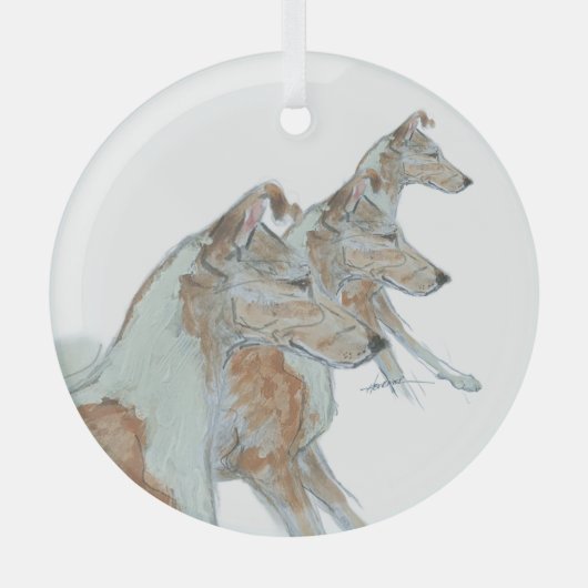 Ron Hevener Smooth Collie Ornament (Vorderseite)