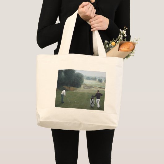 Ron McGill Golfing Oil Painting 1 Jumbo Stoffbeutel (Vorderseite (Produkt))