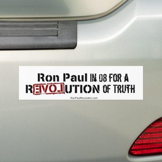 Ron Paul 08 Autoaufkleber (Auf Auto)