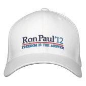 Ron Paul ’12 Campaign Style Hat Bestickte Kappe (Vorderseite)