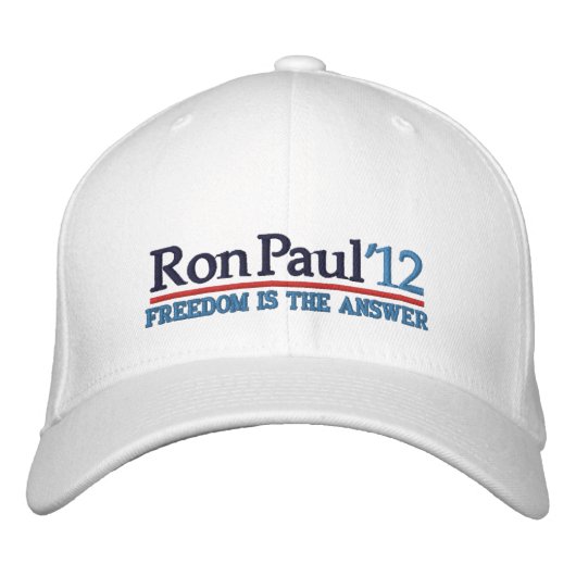 Ron Paul ’12 Campaign Style Hat Bestickte Kappe (Vorderseite)