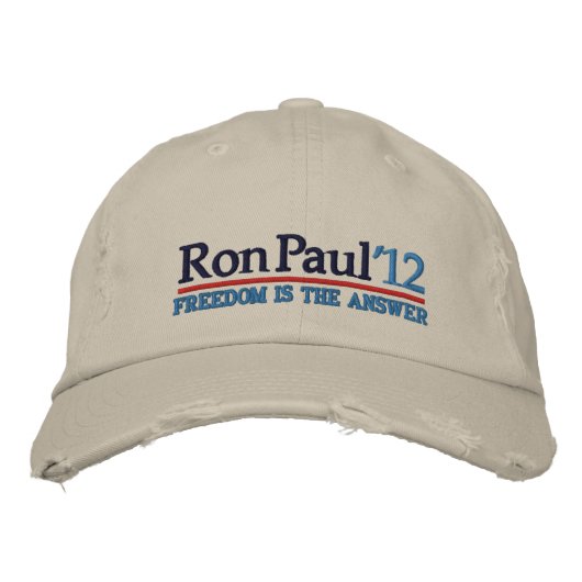 Ron Paul ’12 Campaign Style Hat Bestickte Kappe (Vorderseite)