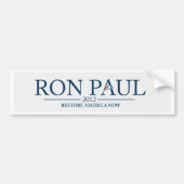 Ron Paul 2012 Autoaufkleber (Vorne)