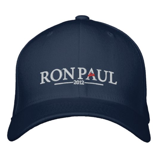 Ron Paul 2012 bestickter Hat Bestickte Baseballkappe (Vorderseite)